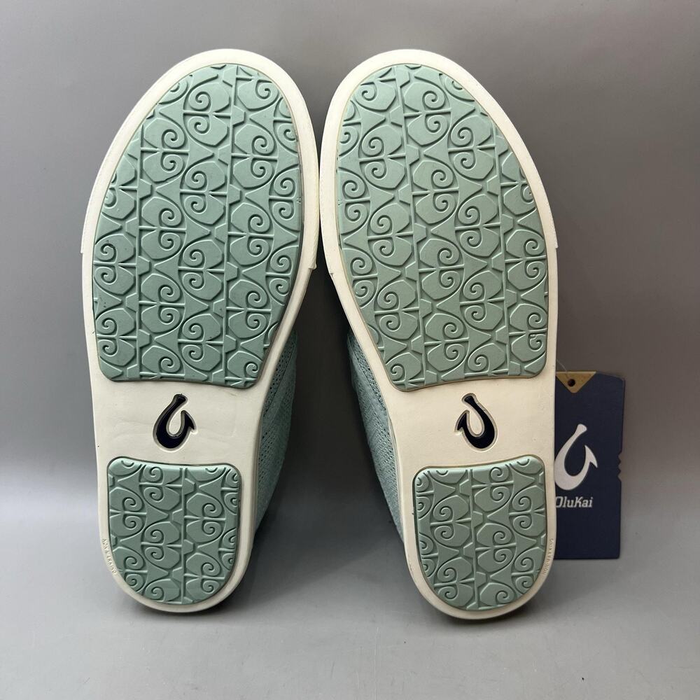 OluKai Pehuea Slip On Shoes Women Size 7 Green Blue Casual Comfort Sneakers NEW - Picture 7 of 8